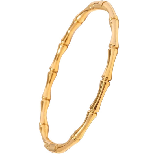 Stålarmband med 18K förgyllning