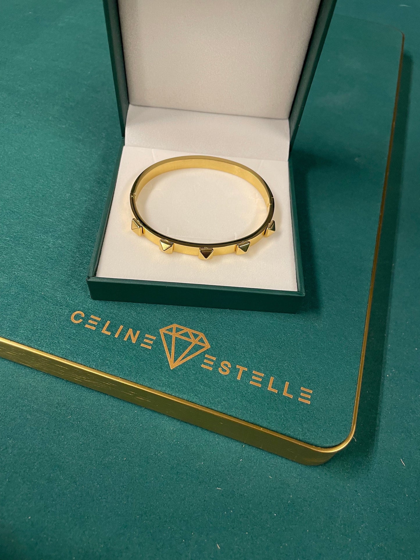 Stålarmband med 18K förgyllning 6MM