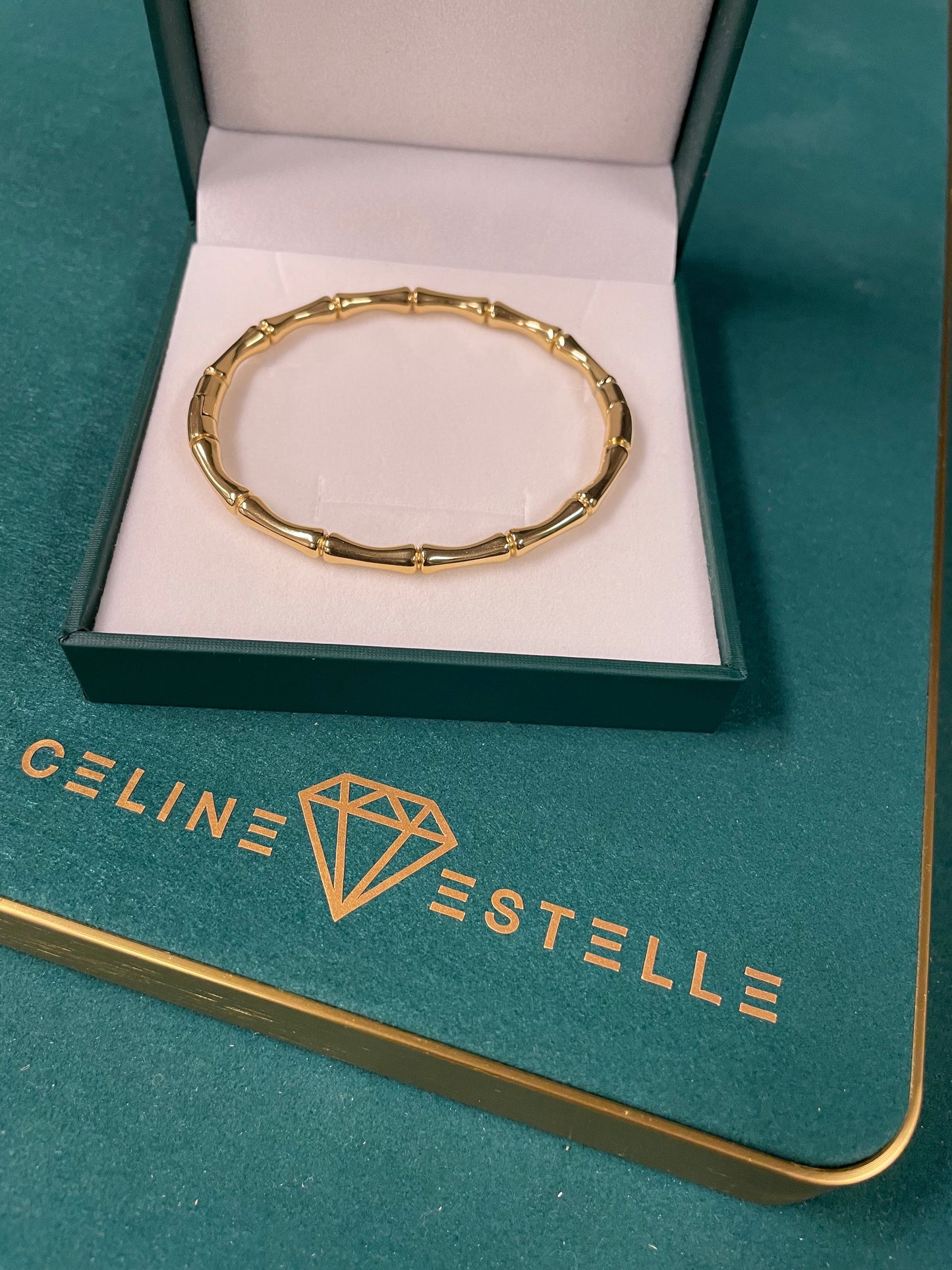 Stålarmband med 18K förgyllning