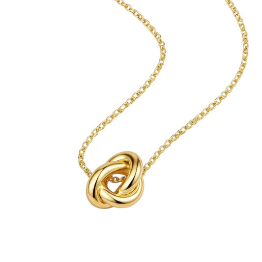 Stålhalsband med 18K förgyllning 40+5 cm