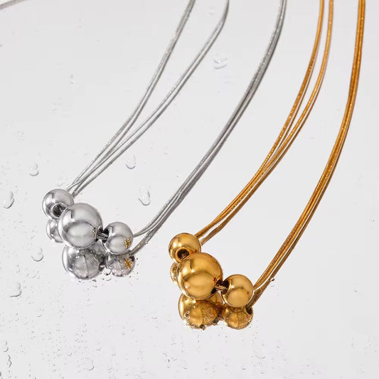 Stålhalsband 40+5 cm