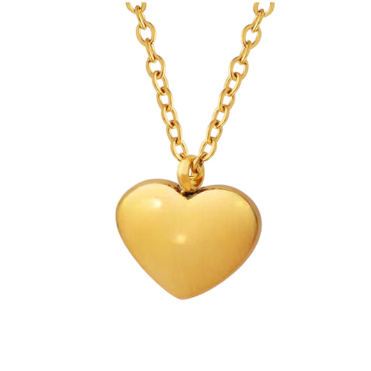 Stålhalsband med 18K förgyllning 40+5 cm