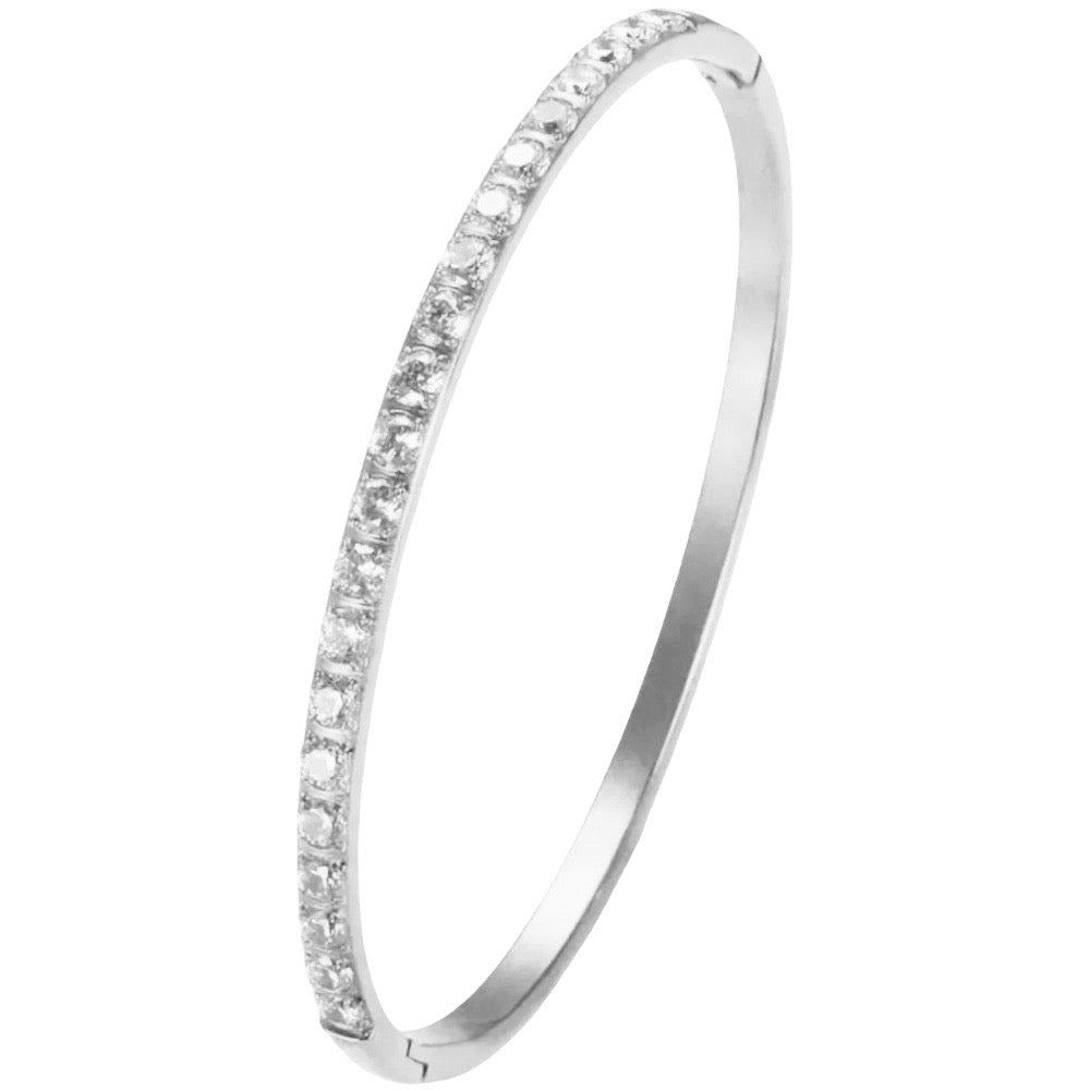 Stålarmband med CZ 4MM