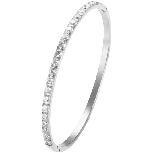 Stålarmband med CZ 4MM