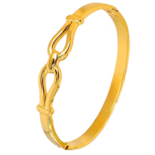 Stålarmband med 18K förgyllning 11MM