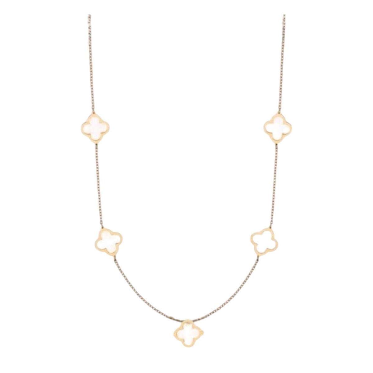 Stålhalsband med 18K förgyllning 41+5 cm