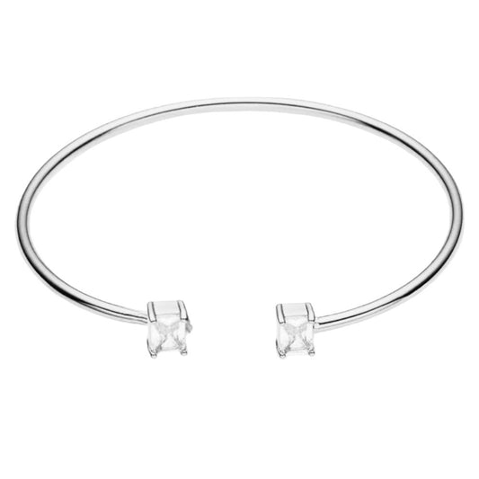 Stålarmband med CZ - Reglerbar