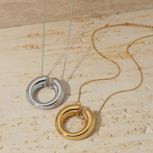 Stålhalsband 40+5 cm