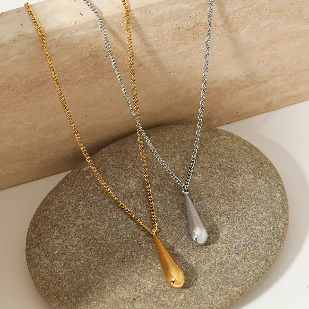 Stålhalsband 61+5 cm