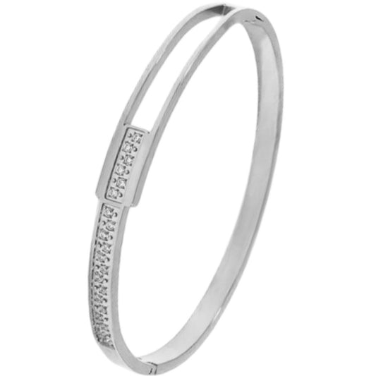 Stålarmband med CZ 5MM