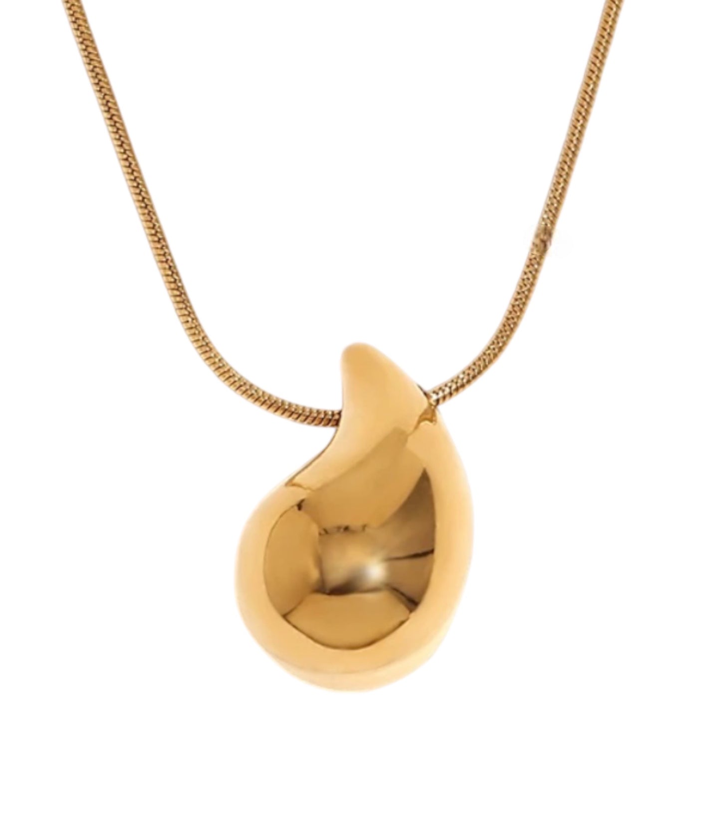 Stålhalsband med 18K förgyllning 40+5 cm