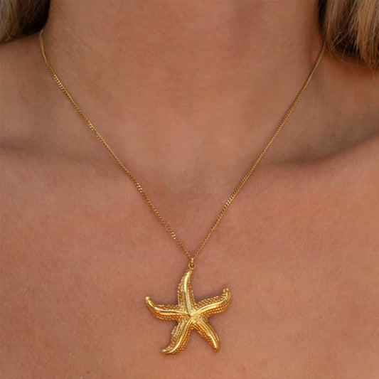 Stålhalsband med 18K förgyllning 40+5 cm