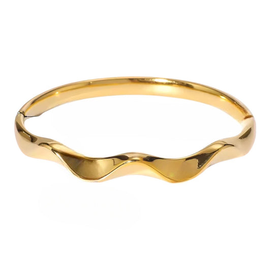 Stålarmband med 18K förgyllning 9MM