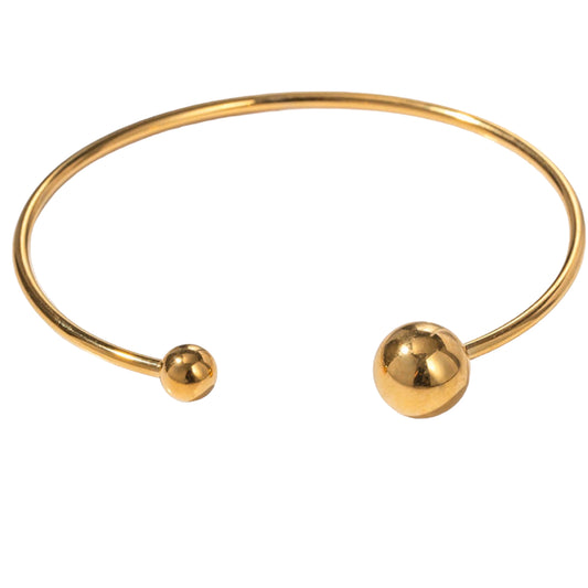 Stålarmband med 18K förgyllning - Reglerbar