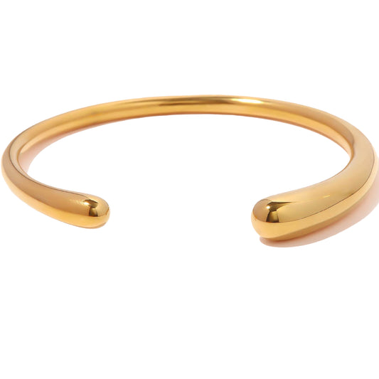 Stålarmband med 18K förgyllning - Reglerbar