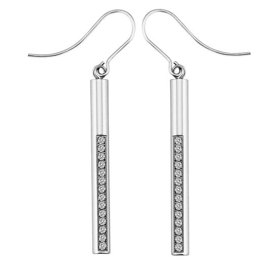 Stålörhängen med CZ 25MM