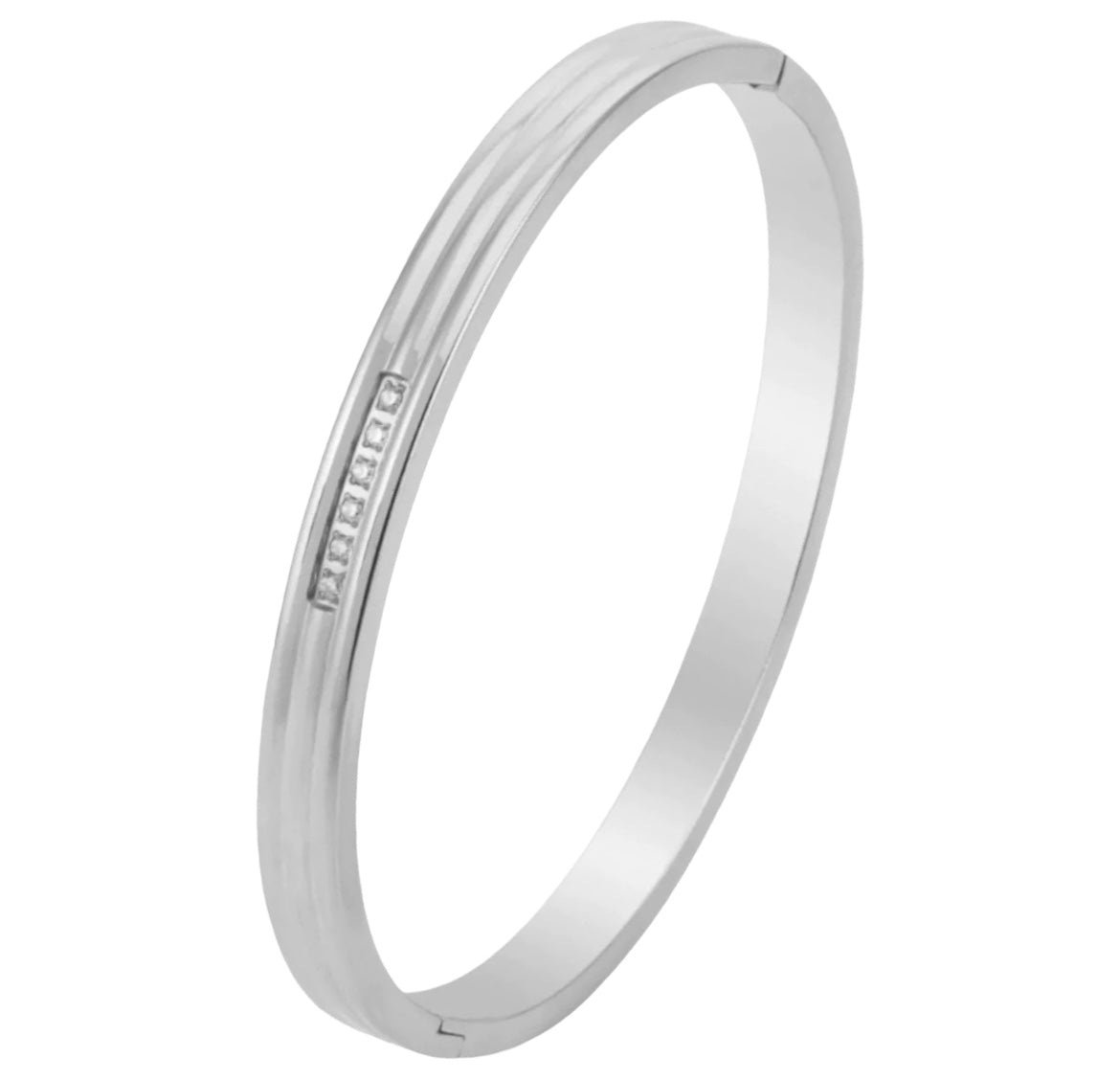 Stålarmband med CZ (6 MM)