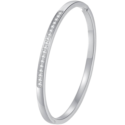 Stålarmband med CZ 4MM