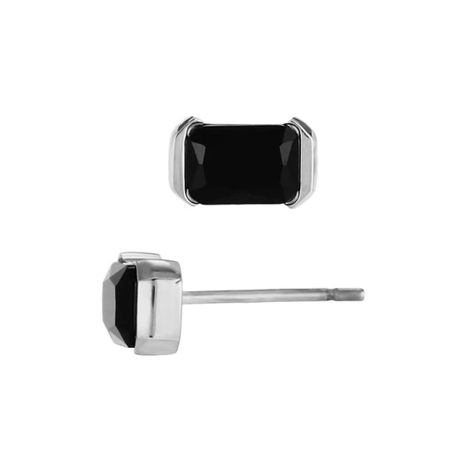 Stålörhängen med CZ 5MM / 10MM