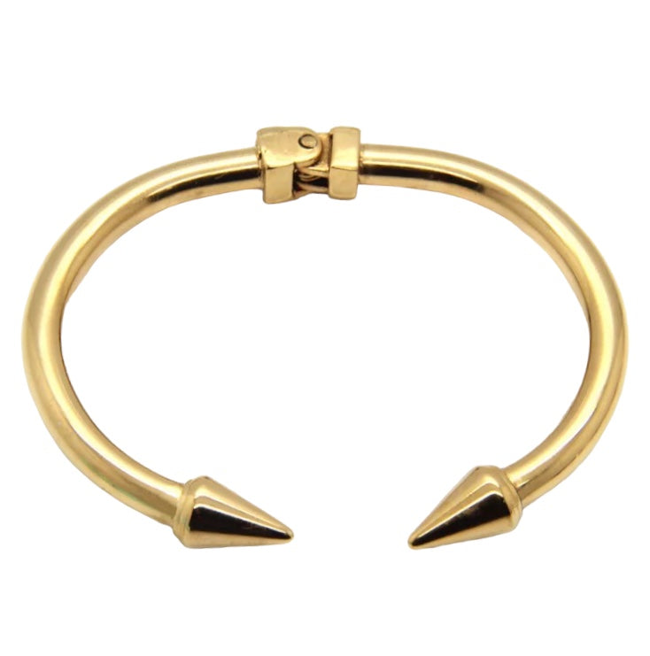 Stålarmband med 18K förgyllning - Öppen