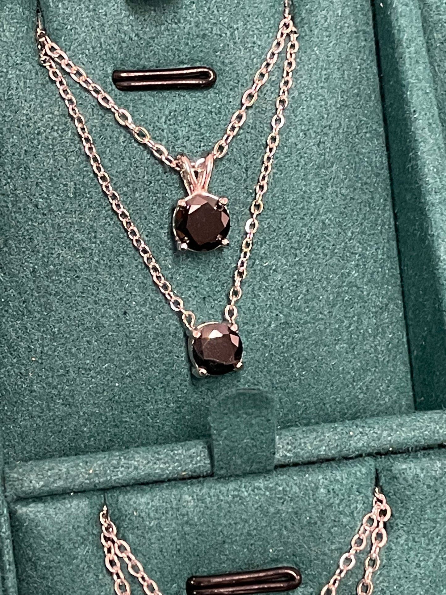 Stålhalsband med CZ 40+5 cm