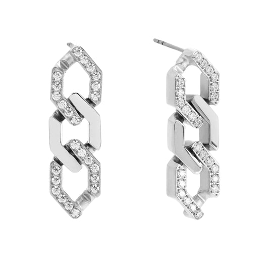 Stålörhängen med CZ 33MM