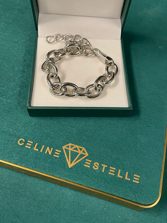 Stålarmband 17+7 cm