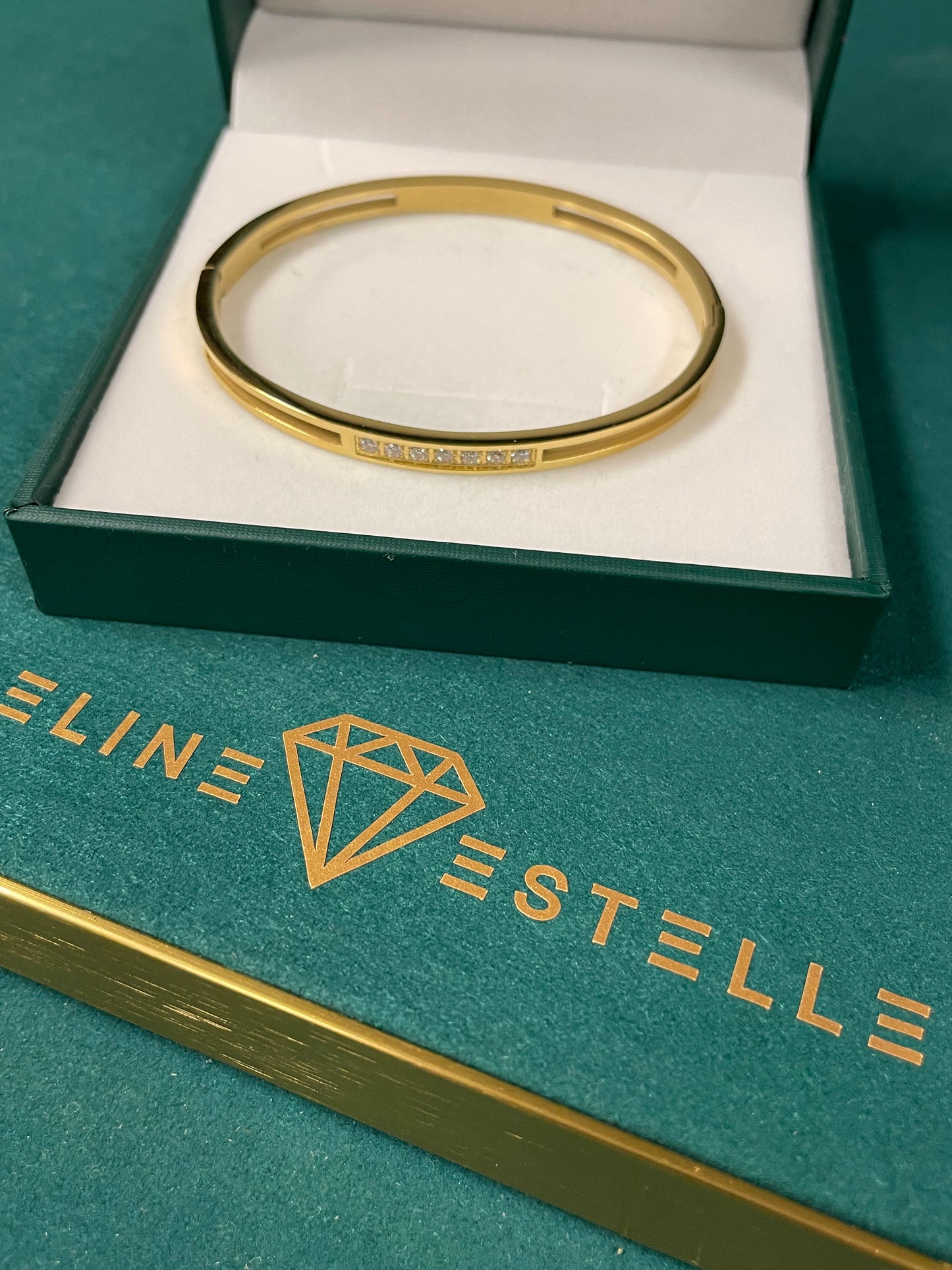 Stålarmband med 18K förgyllning (4 MM)
