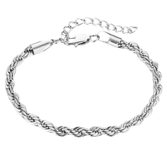 Stålarmband 16+5 cm 4MM / 5MM