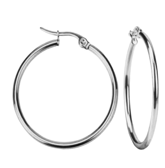 Stålörhängen 70MM / 60MM / 50MM / 40MM / 30MM (Tjocklek: 2MM)