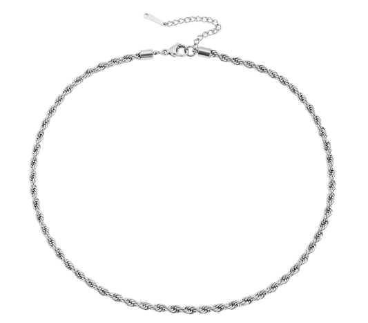 Stålhalsband 5MM / 4MM 45+5 cm