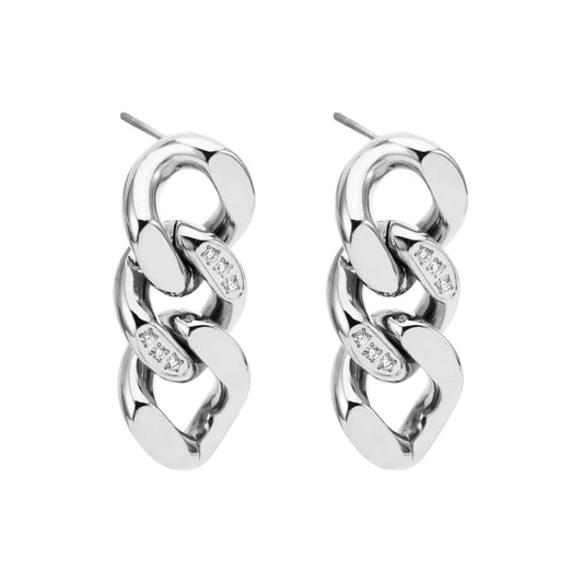 Stålörhängen med CZ 25MM