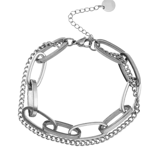 Stålarmband 15+5 cm