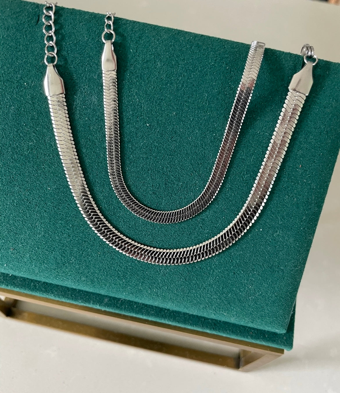 Stålarmband 16+5 cm 4MM / 2MM