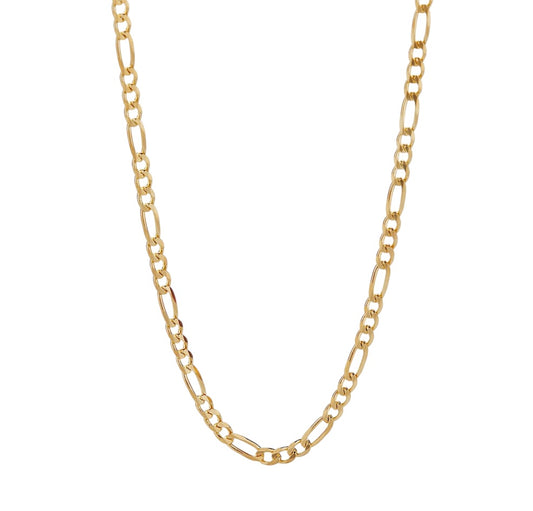 Stålhalsband med 18K förgyllning 42+5 cm