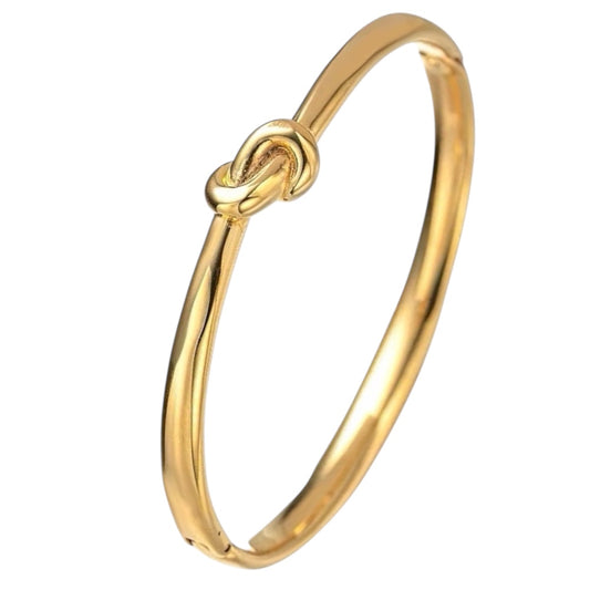 Stålarmband med 18K förgyllning 6MM