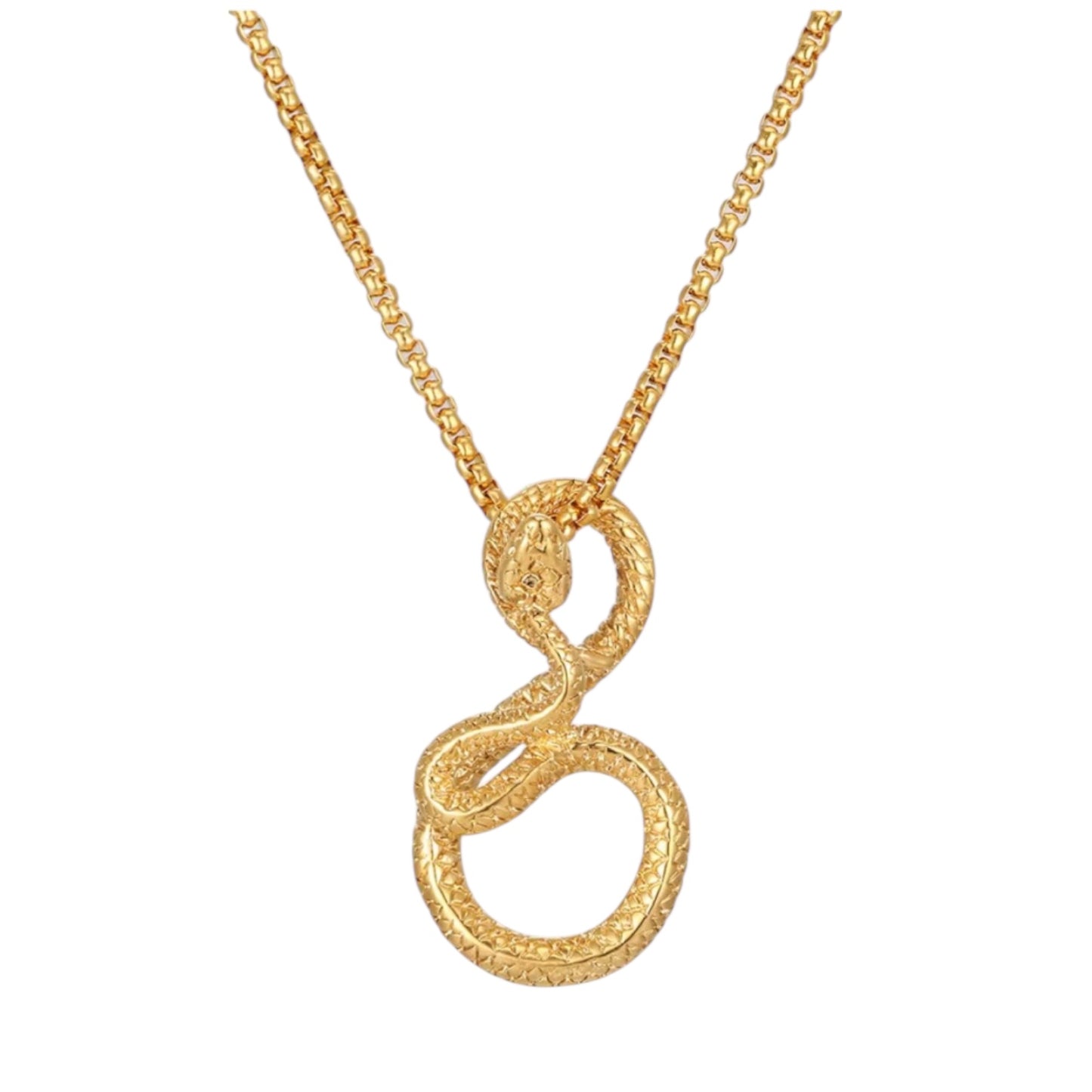 Stålhalsband med 18K förgyllning 60 cm