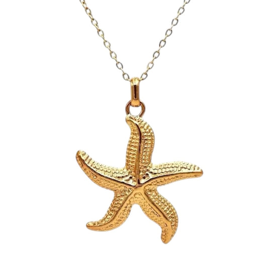 Stålhalsband med 18K förgyllning 40+5 cm