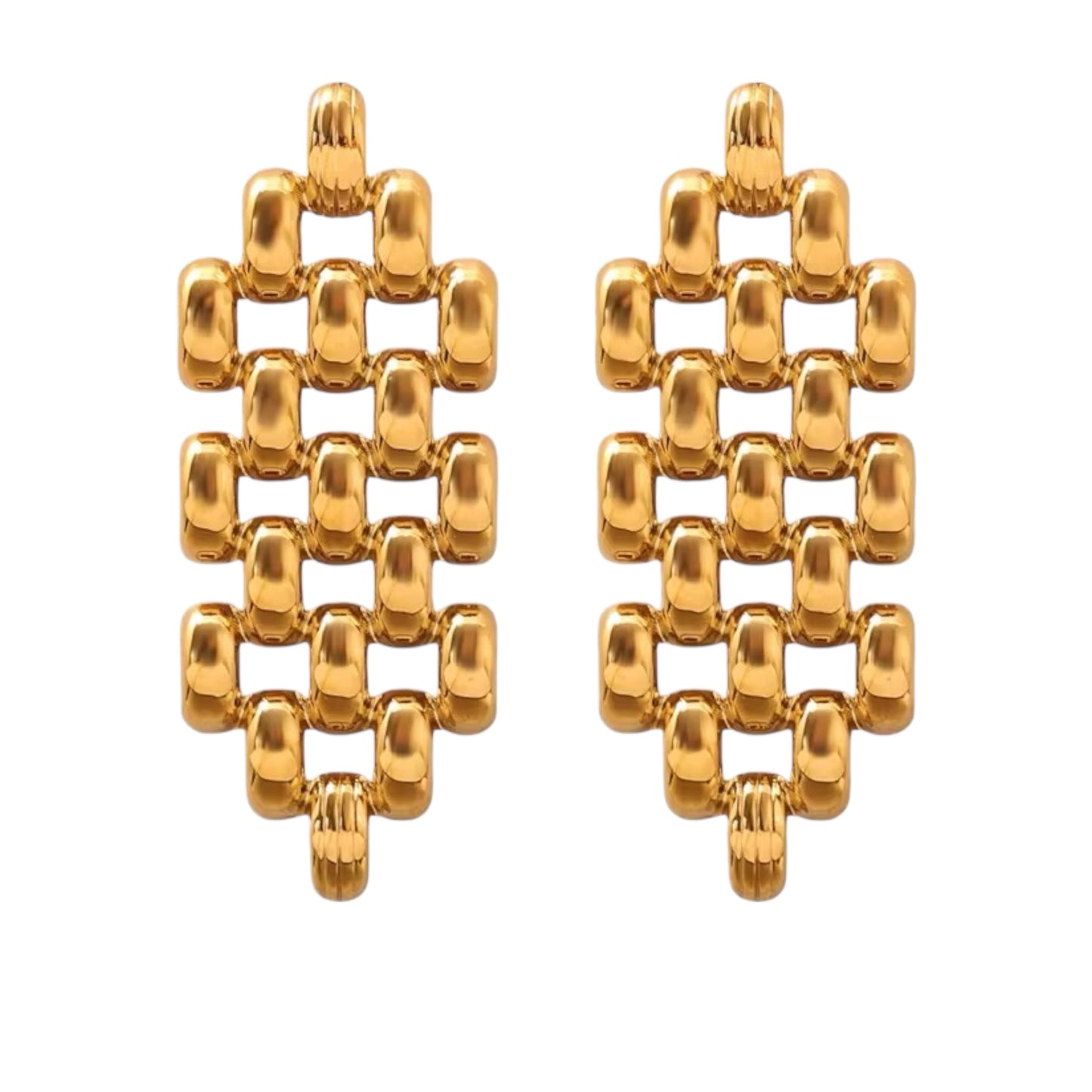 Stålörhängen med 18K förgyllning 47MM / 4,8MM