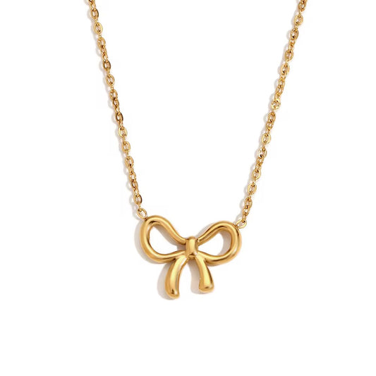 Stålhalsband med 18K förgyllning 40+5 cm