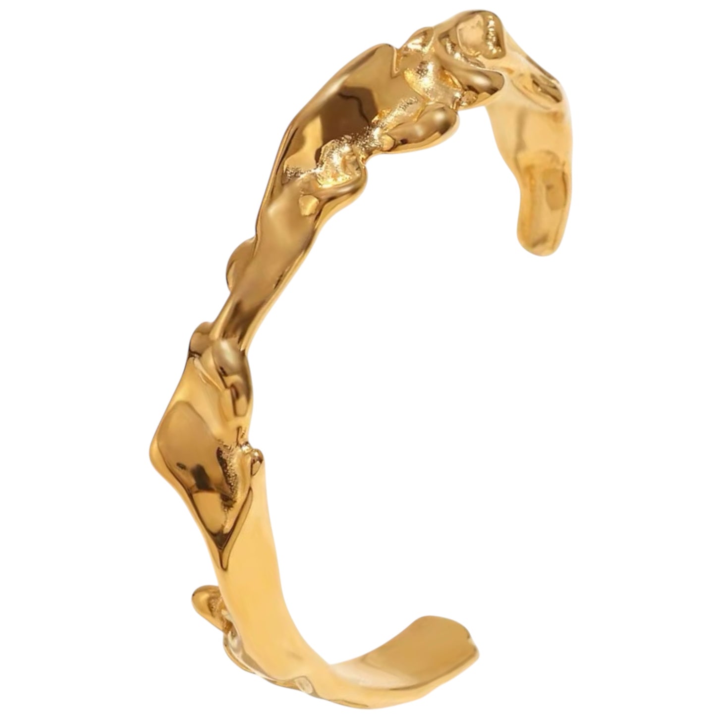 Stålarmband med 18K förgyllning 11MM - Reglerbar