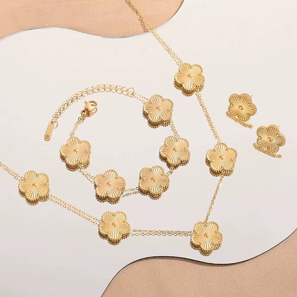 Stålarmband med 18K förgyllning 16,5+5 cm