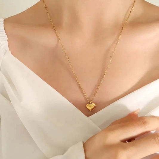 Stålhalsband med 18K förgyllning 40+5 cm