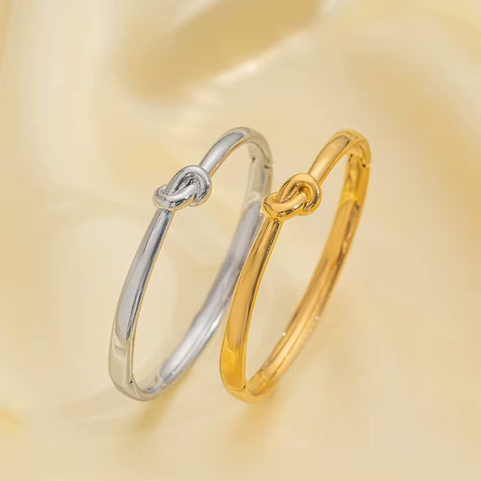 Stålarmband med 18K förgyllning 6MM