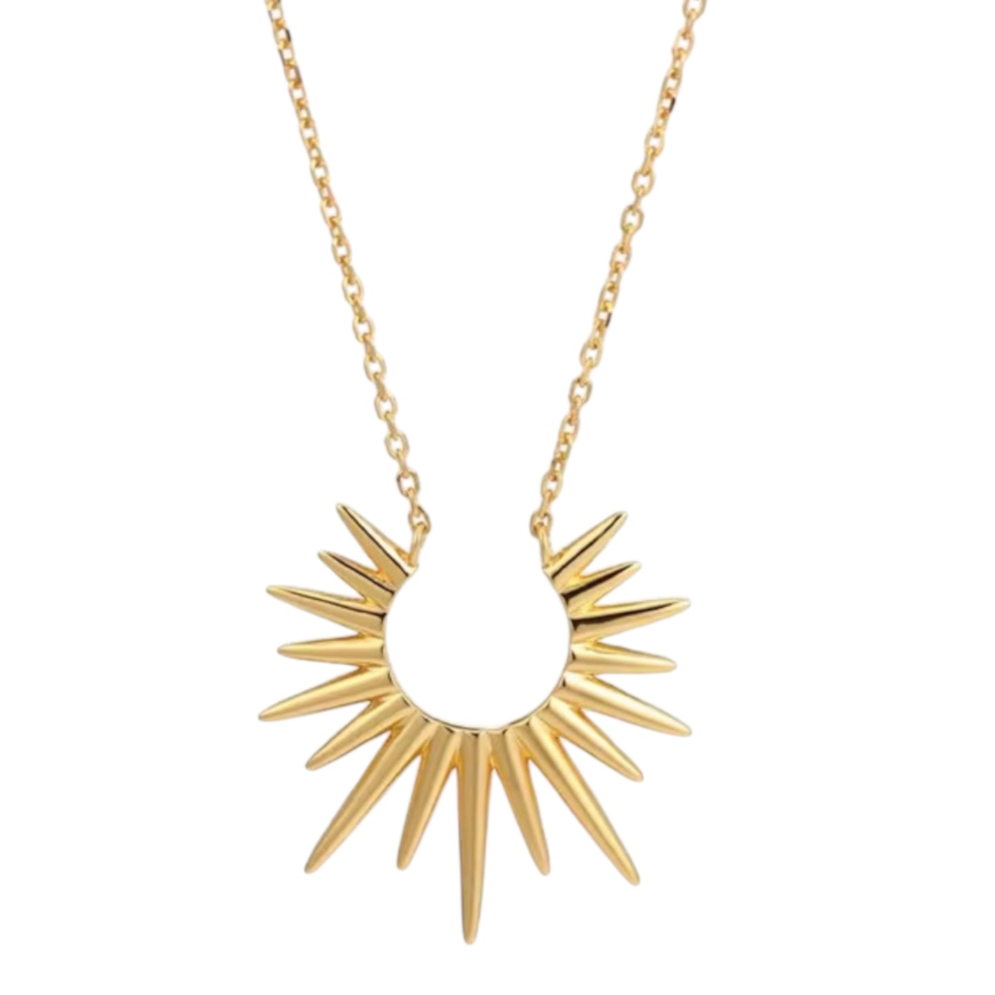 Stålhalsband med 18K förgyllning 45+5 cm