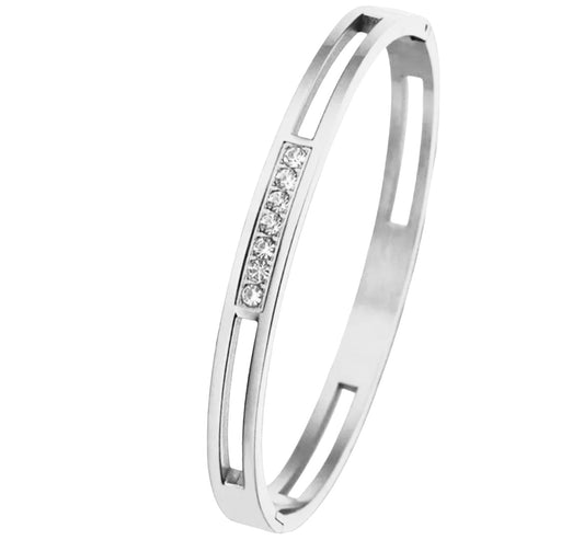 Stålarmband med CZ (6 MM)