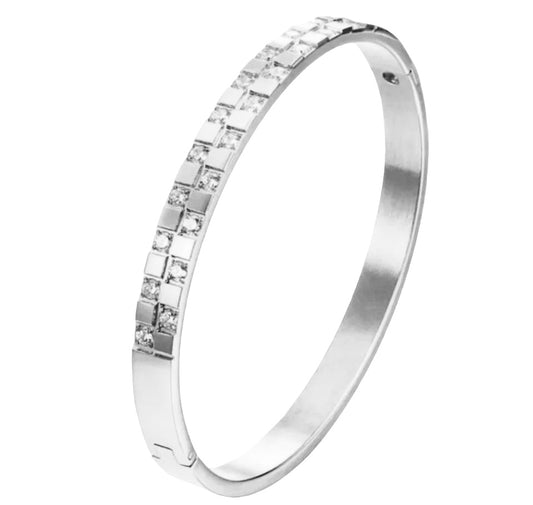 Stålarmband med CZ (6MM)
